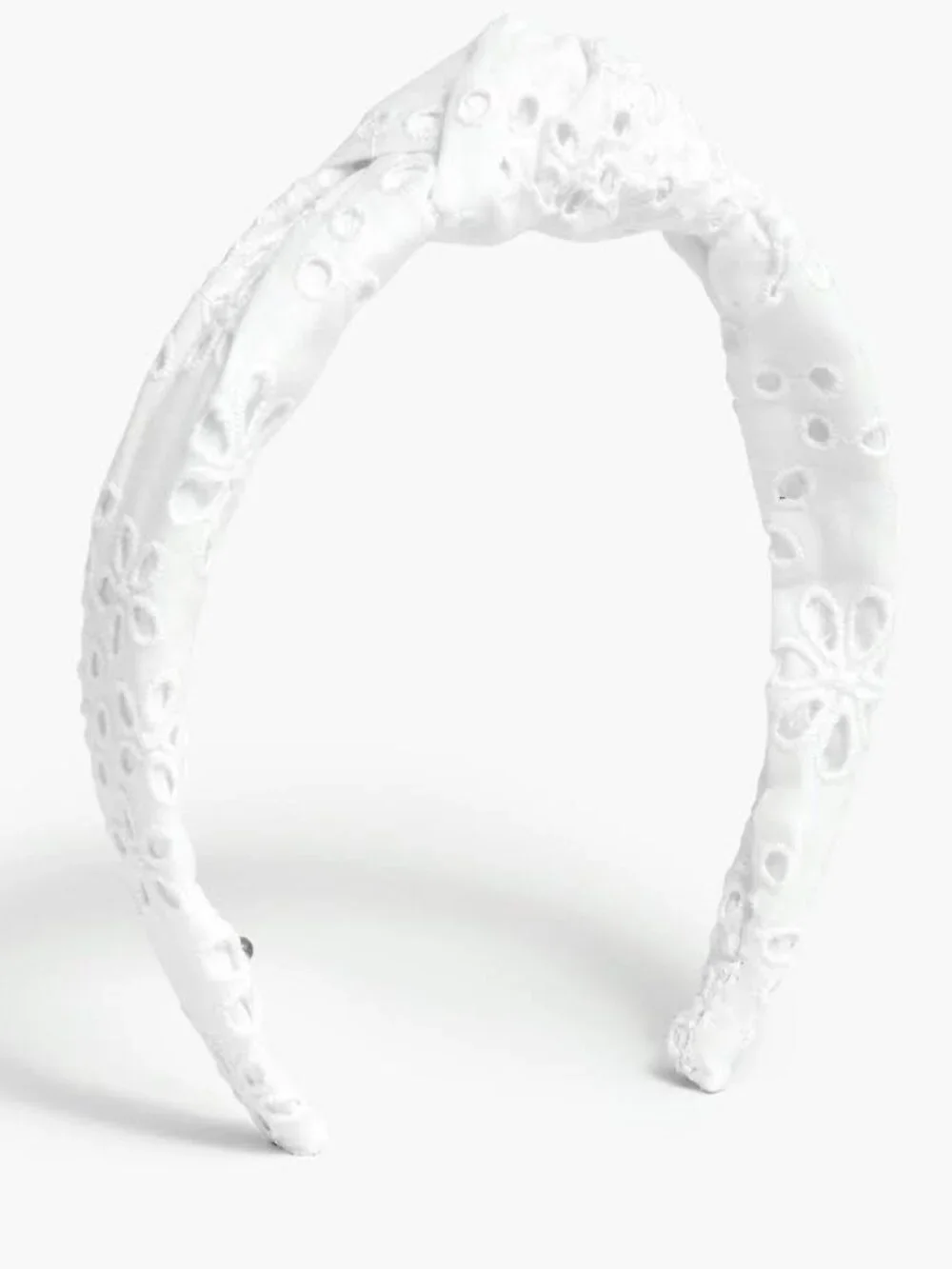J. Crew White Eyelet Knot Headband/NWT